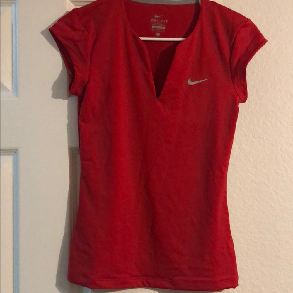 Nike red top